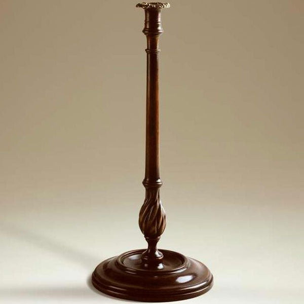 18th century style walnut candlestick - Brights of Nettlebed