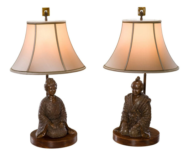 19th Century Japanese Style Table Lamps - Brights of Nettlebed