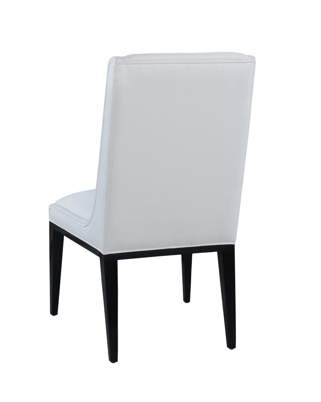 Straight Back Upholstered Chair In Ebony
