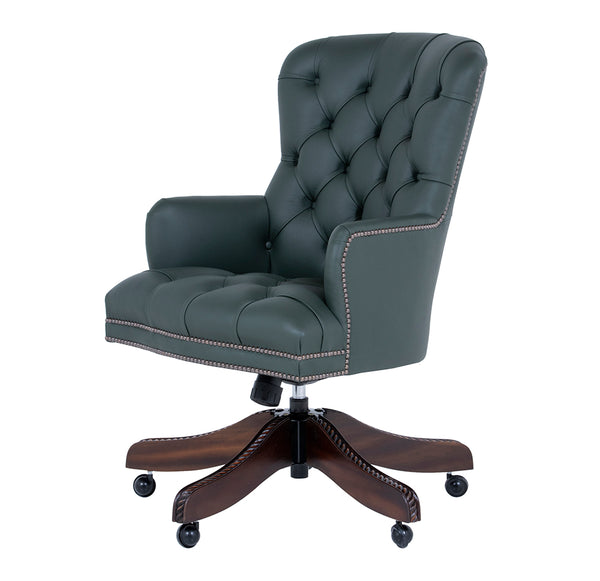 swivel leather desk chair