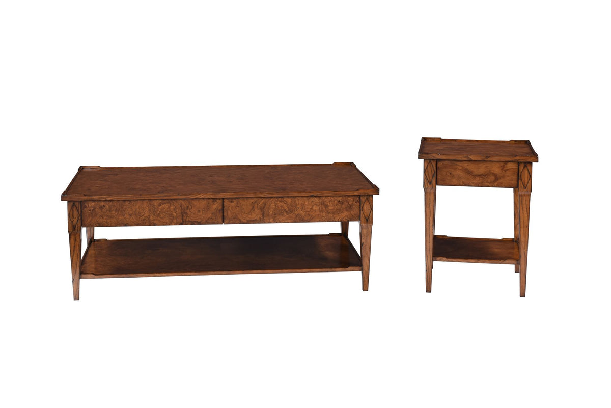 The Burl Lamp Table