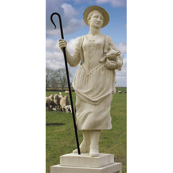 The Shepherdess stone statue