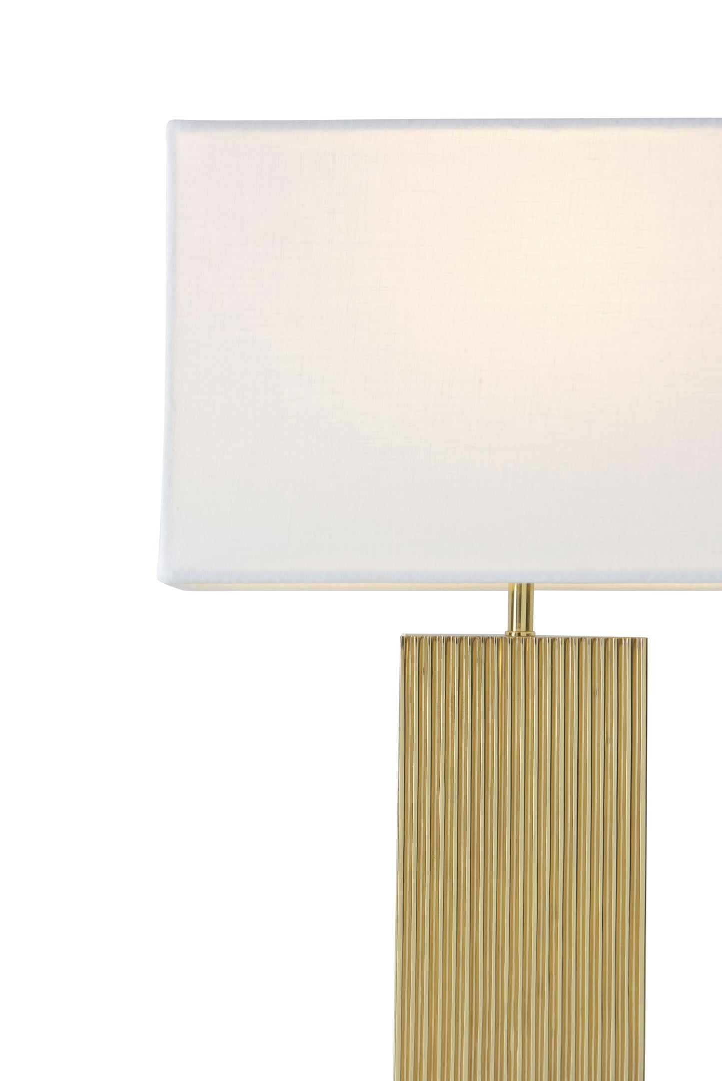A Finely Cast Fluted Table Lamp