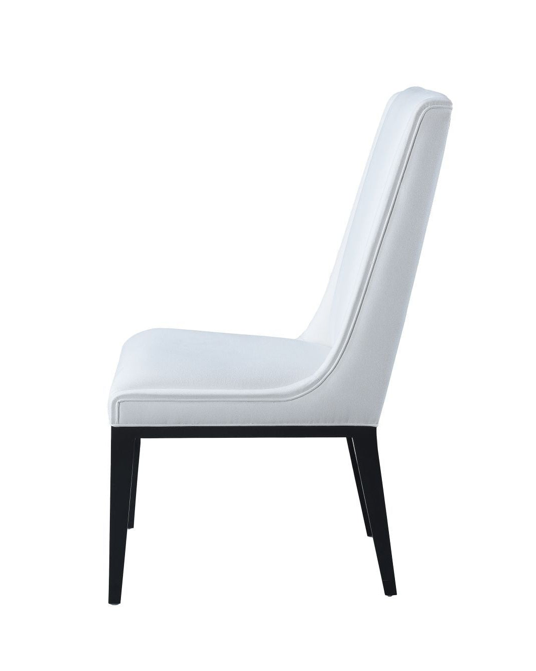 Straight Back Upholstered Chair In Ebony