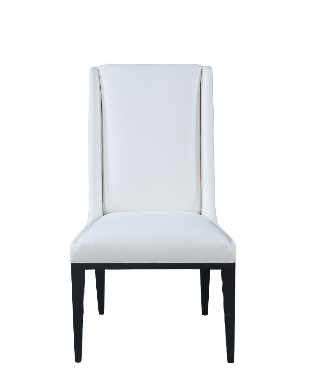 Straight Back Upholstered Chair In Ebony