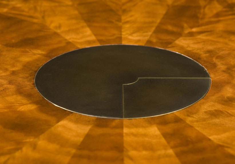 Mahogany veneered boardroom table