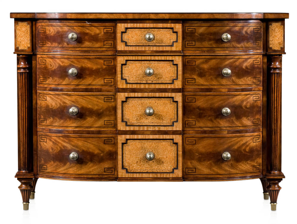 Mahogany Break Bowfront Chest of Drawers