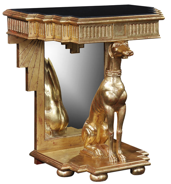 Gold Leaf Console Table