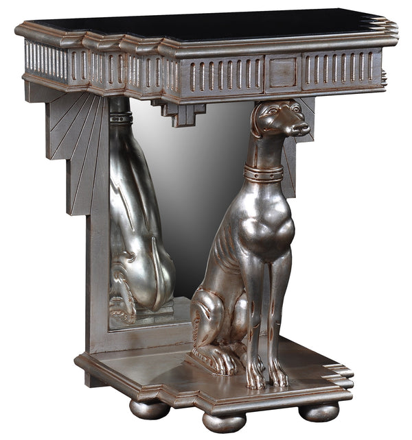 Silver Leaf Console Table