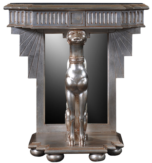 Silver Leaf Console Table