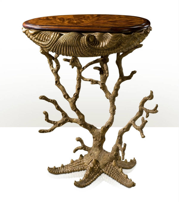 Ornate Coral Side Table