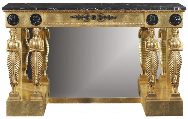 Ornate Empire Giltwood Console Table 