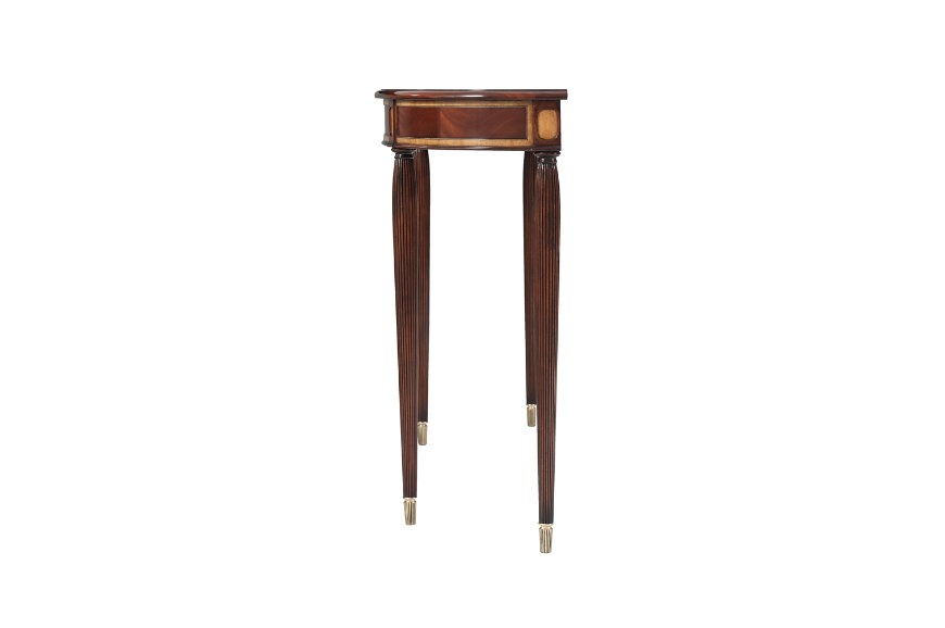 Mahogany Demilune Console: Classic Beauty