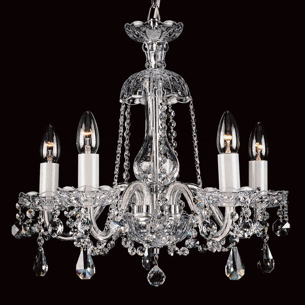 Three light crystal chandelier