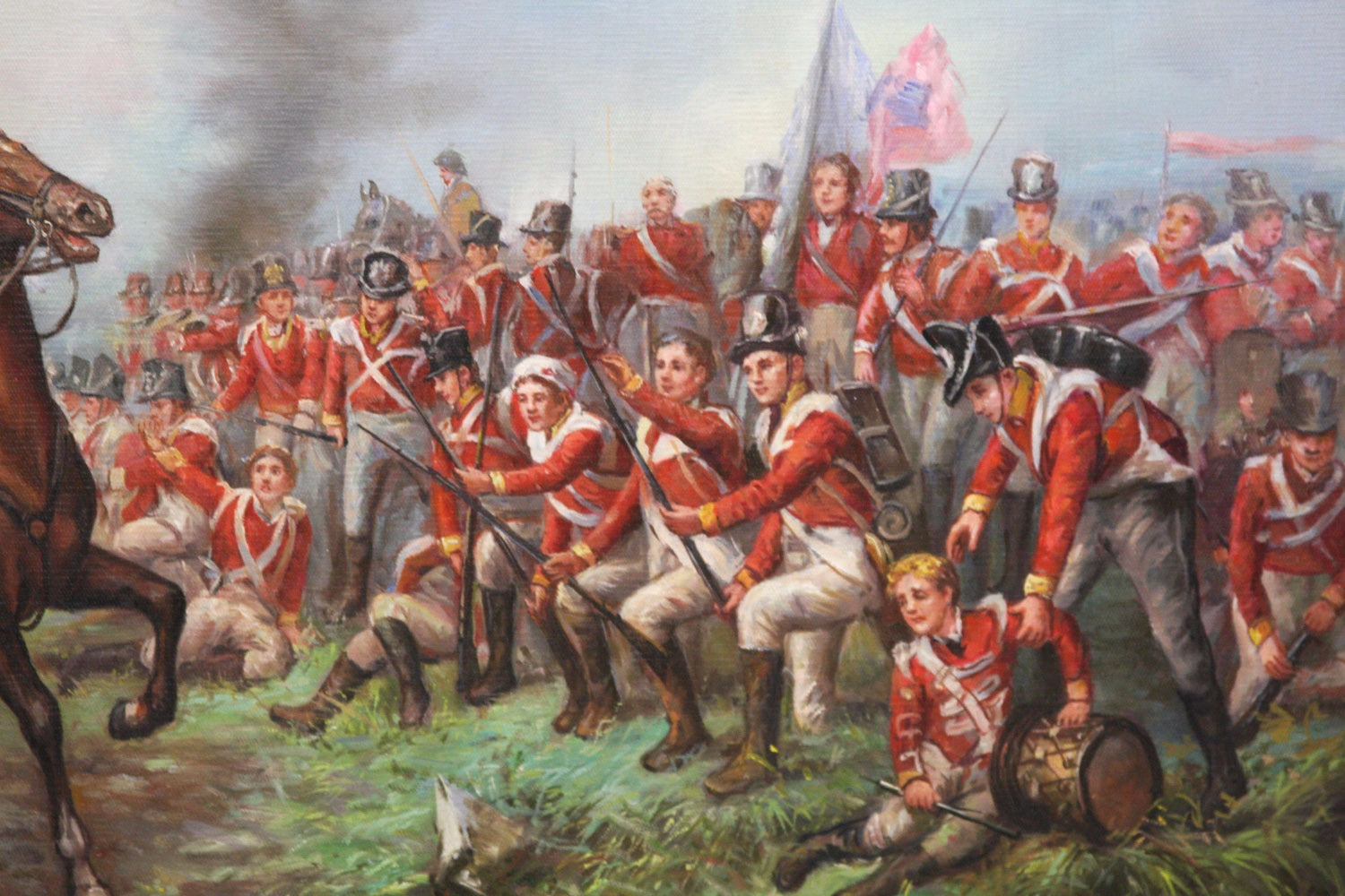 Oil Painting after 'Wellington at Waterloo' in style of Robert Alexander Hillingford