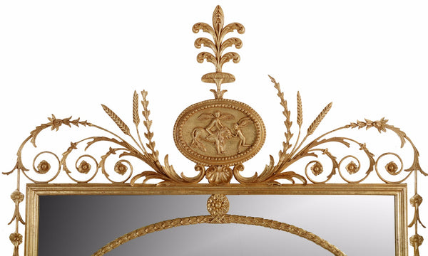 Period Giltwood Mirror: Hand Carved