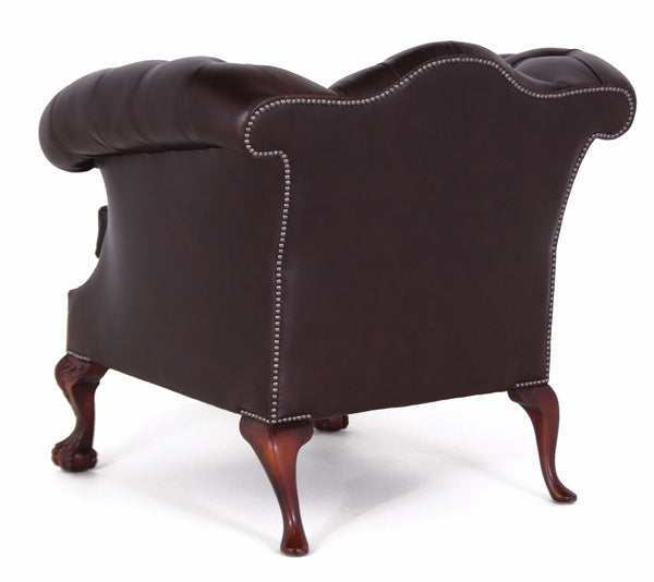 Traditional Leather Chatsworth Chair
