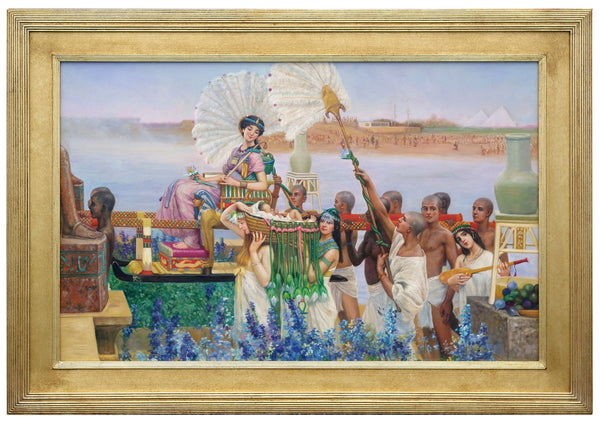 Oil Painting after 'The Finding Of Moses' in style of Sir Lawrence Alma-Tadema