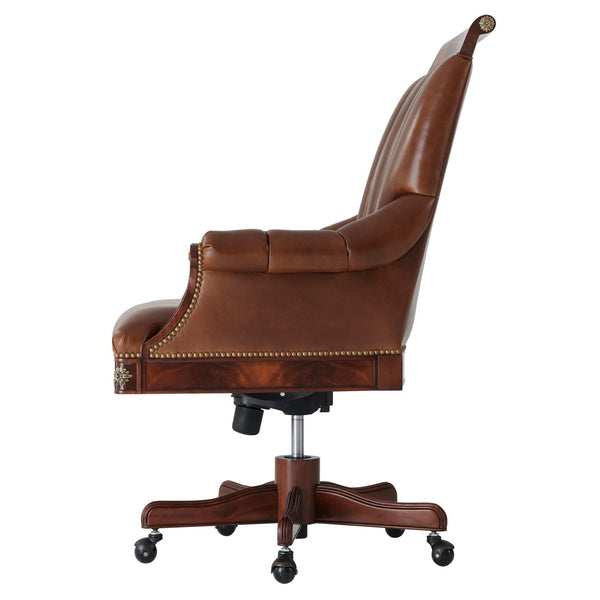 Regency Style Mahogany Desk Chair