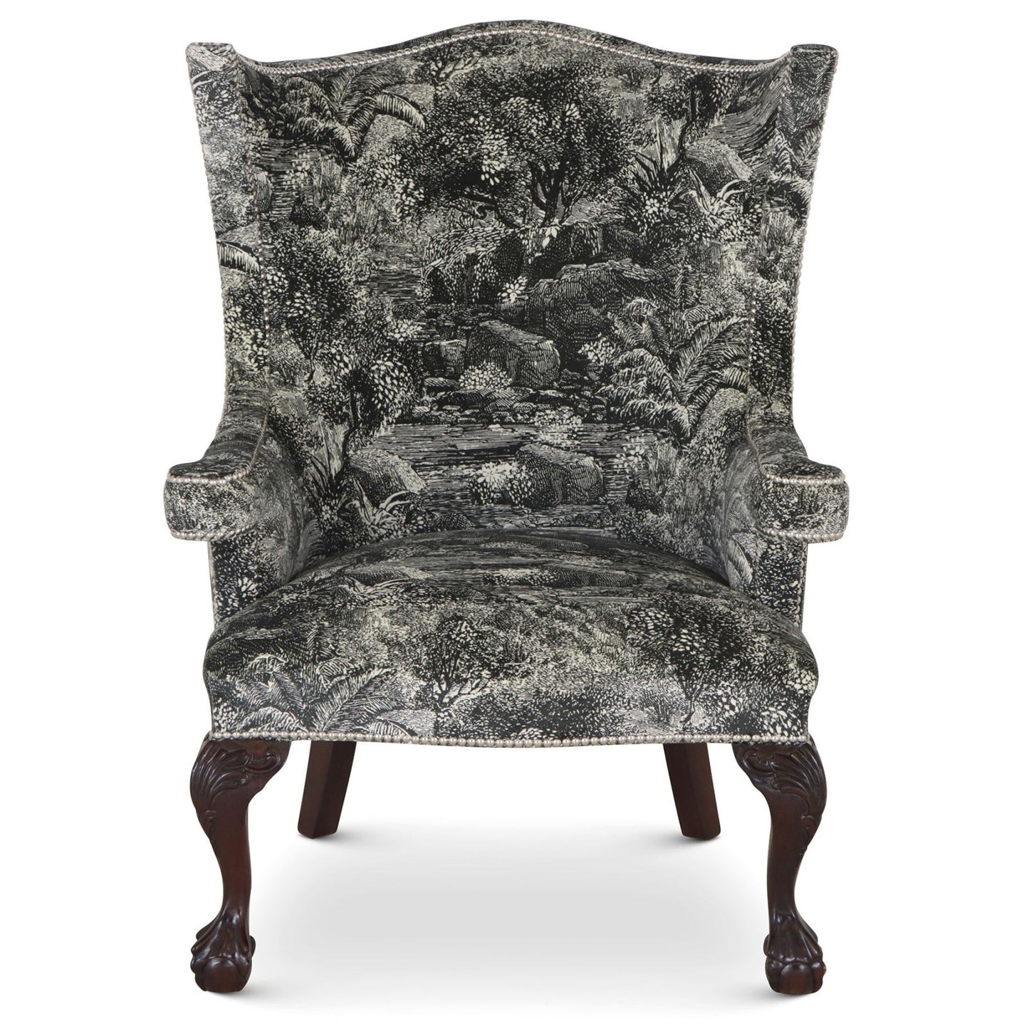 The Okeford Wingchair in Island Paradise is our smallest wingchair, handmade in our workshops.
