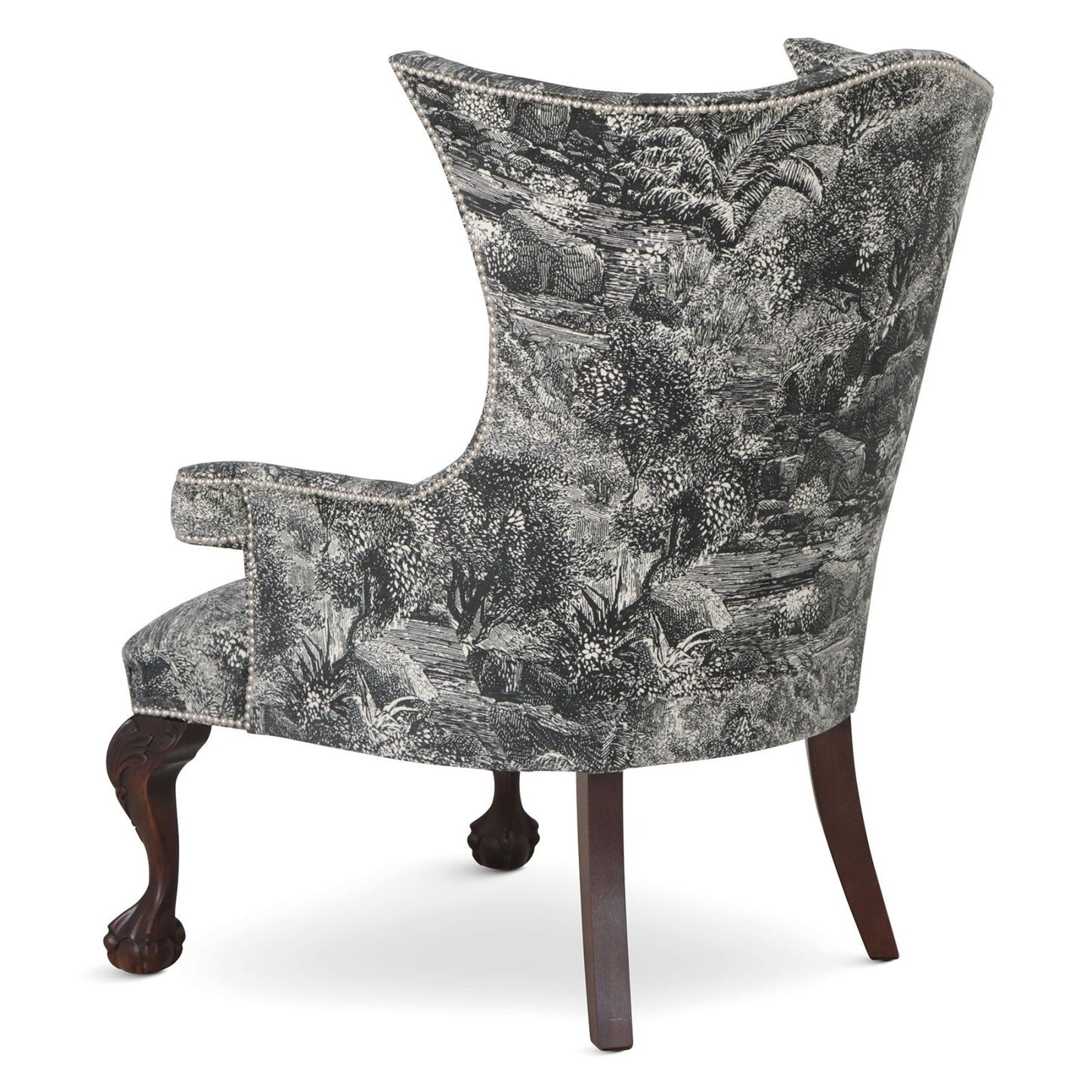 The Okeford Wingchair in Island Paradise is our smallest wingchair, handmade in our workshops.