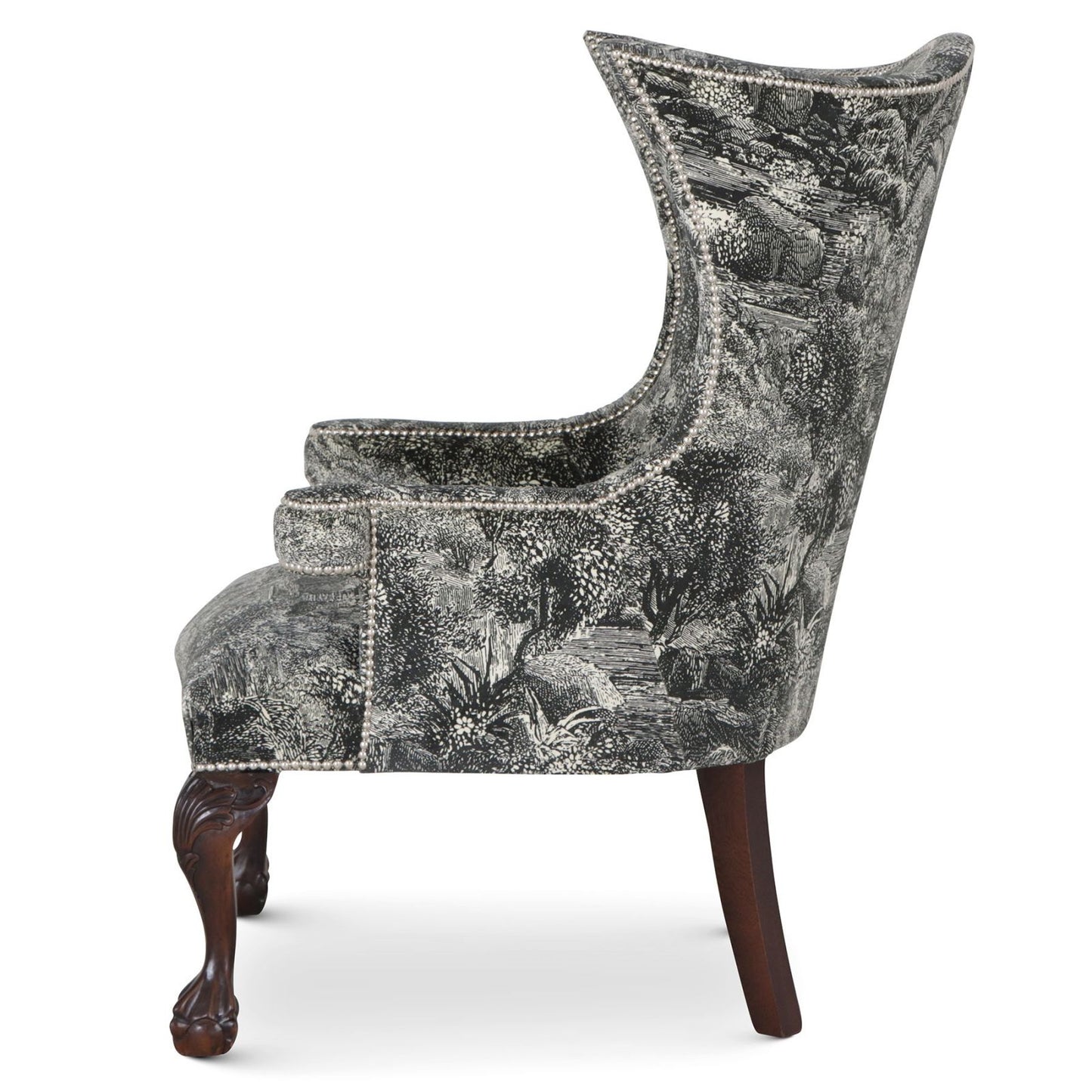 The Okeford Wingchair in Island Paradise is our smallest wingchair, handmade in our workshops.