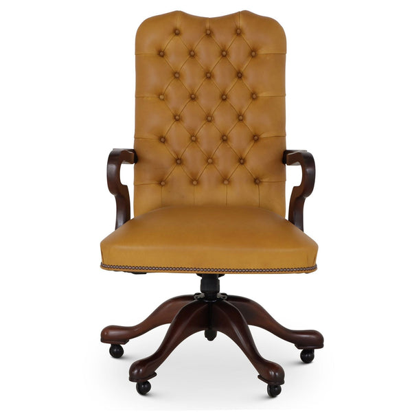  swivel leather desk chair