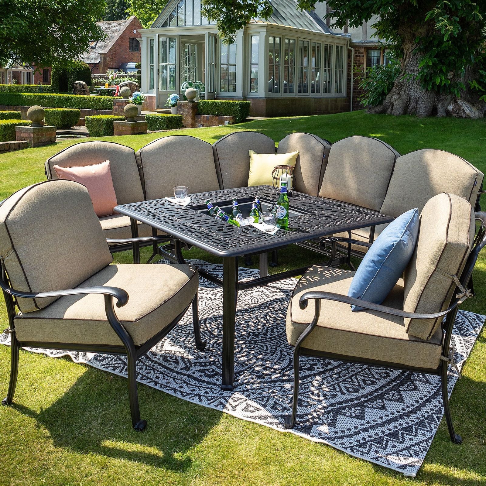 Corner Sofa Jamie Oliver Firepit Garden Set Amalfi Square Fire Pit