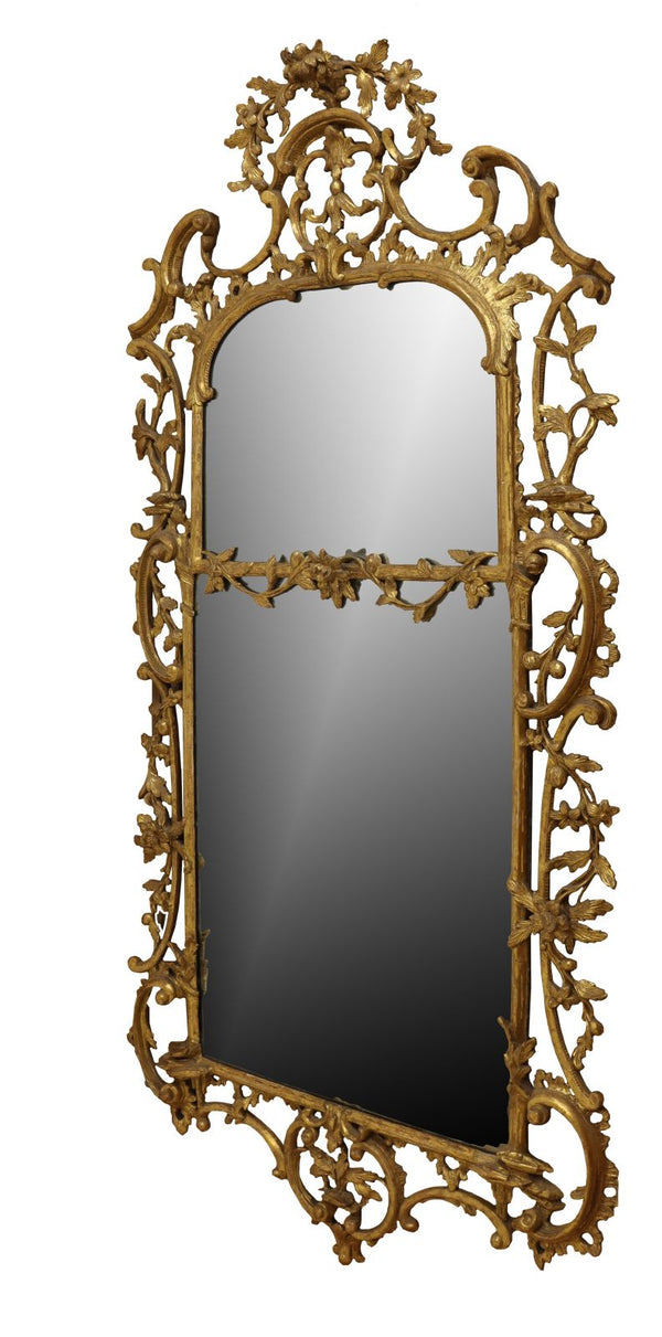 A George III carved giltwood mirror