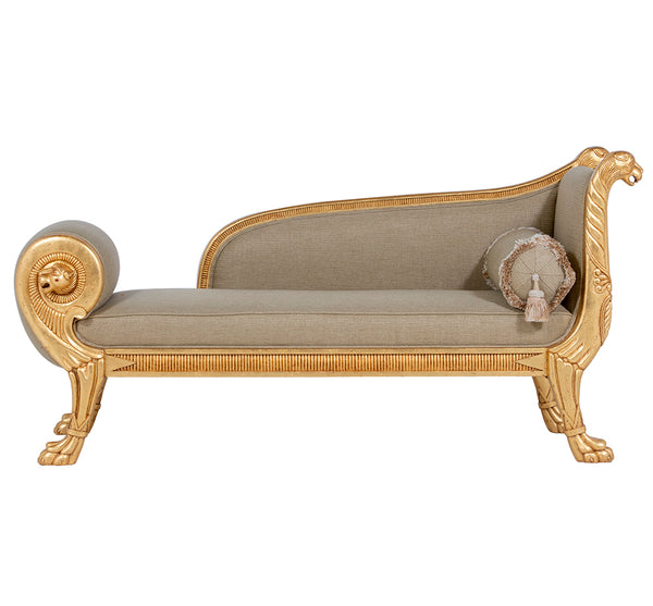 gillows style chaise in wemyss evita harvest