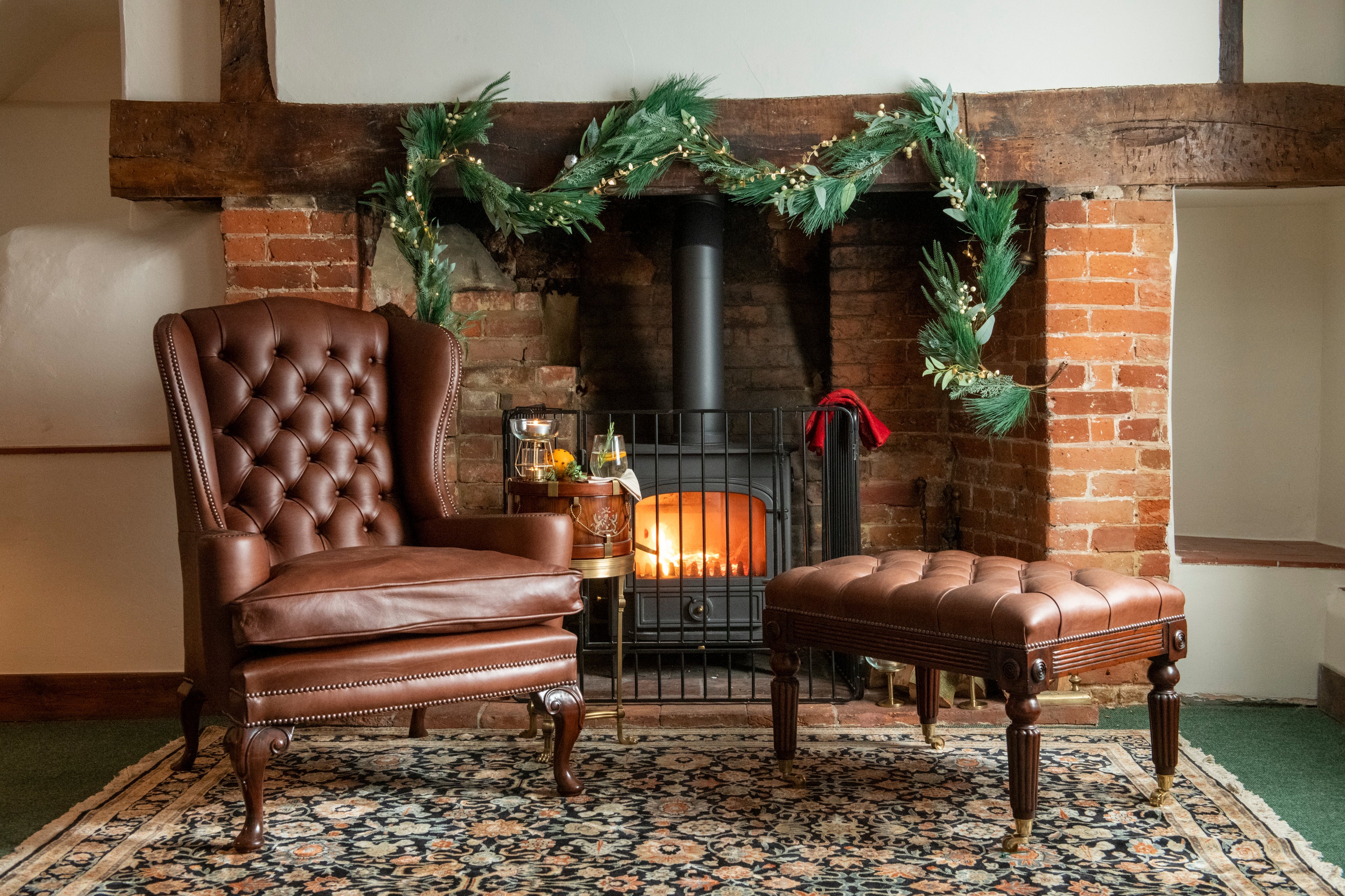 Leather Wing Chairs