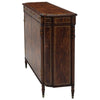 Flame Mahogany And Brass Inlaid Side Cabinet
