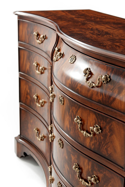 The Mahogany Serpentine Dresser