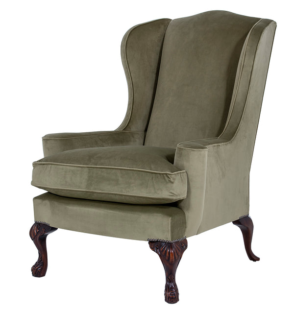 The Melbury Wingchair - Olive