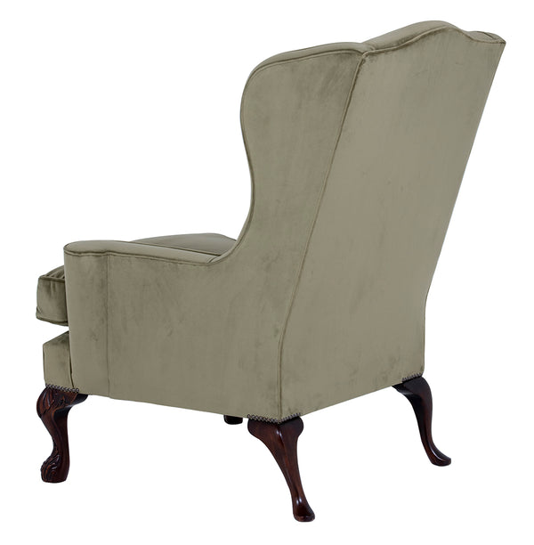 traditional wingchair hand made upholstered