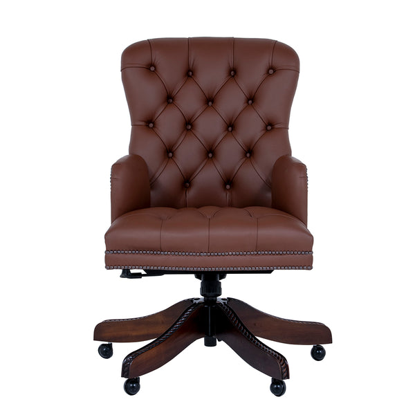 swivel leather desk chair