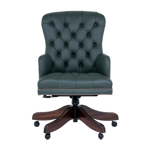 swivel leather desk chair