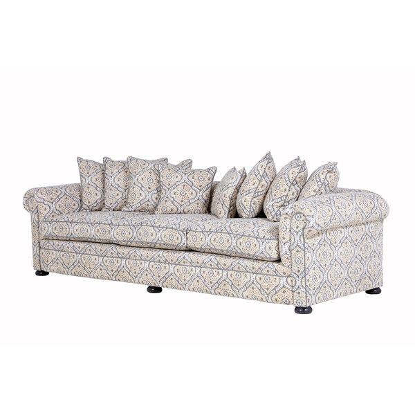 The Churchill Sofa 5 Seat in Bibi Kala Pebble