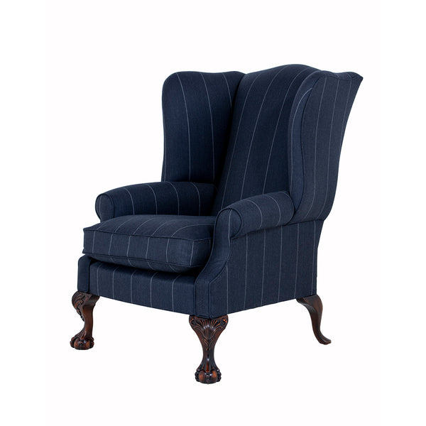 Coleridge Wingchair in Sloane Stripe