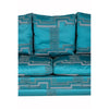 Blue Regency Knole Sofa