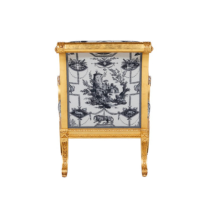 The Louis Chair in Charcoal