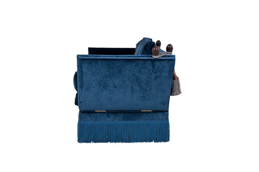 The Tudor Knole in Blue Velvet