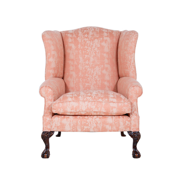 Coleridge Grande Wingchair In Ashton Texture Blush