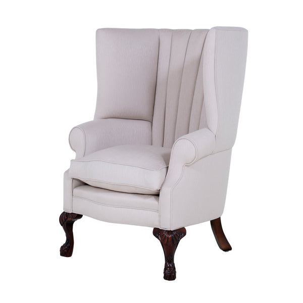 The Osbourne Wing Chair Upholstered In Plaster