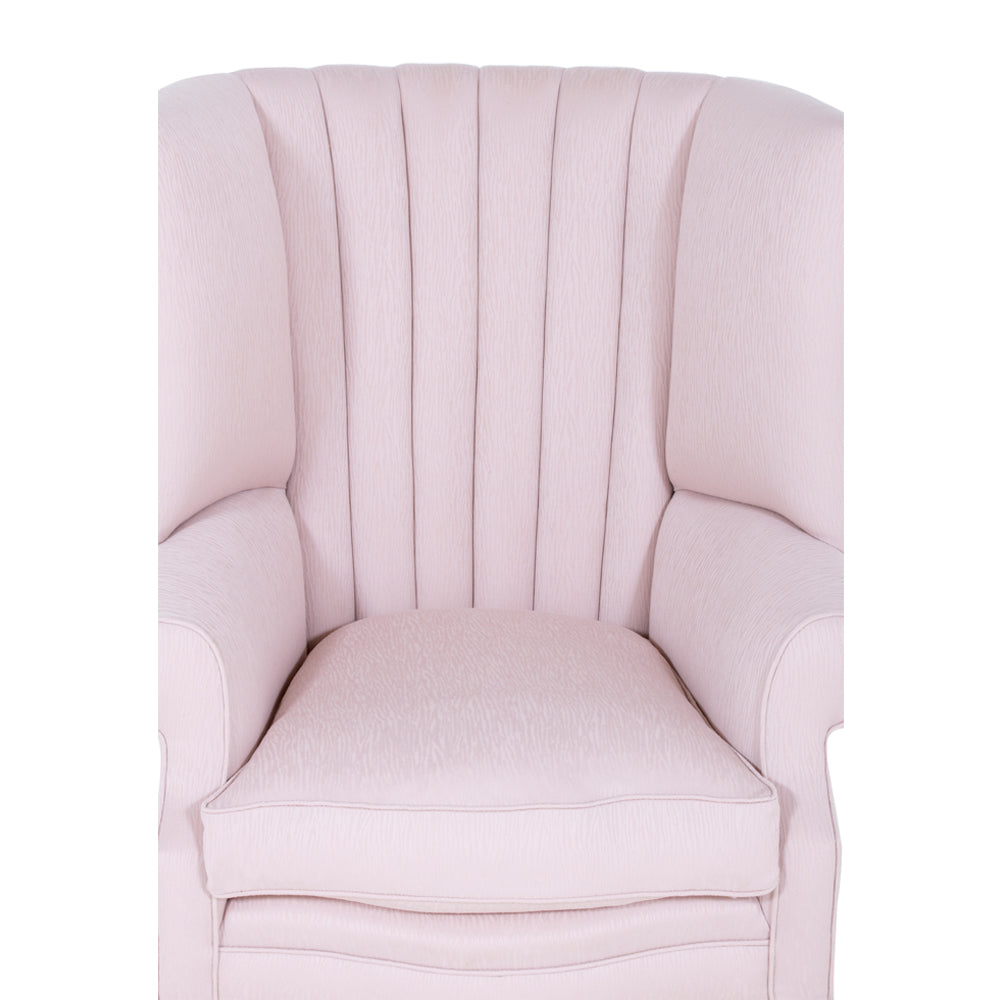 details of fluted wingchair 