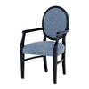 Set Of 6 Oval Back Dining Chairs