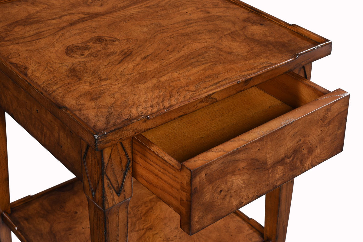 The Burl Lamp Table