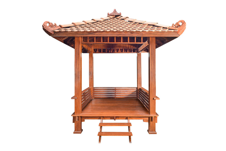 Simple Japanese Pagoda in Stained Finish