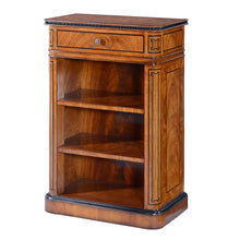 Thomas Hope Style Mahogany & Ebonised open bookcase - 24in