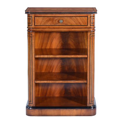 Thomas Hope Style Mahogany & Ebonised open bookcase - 24in